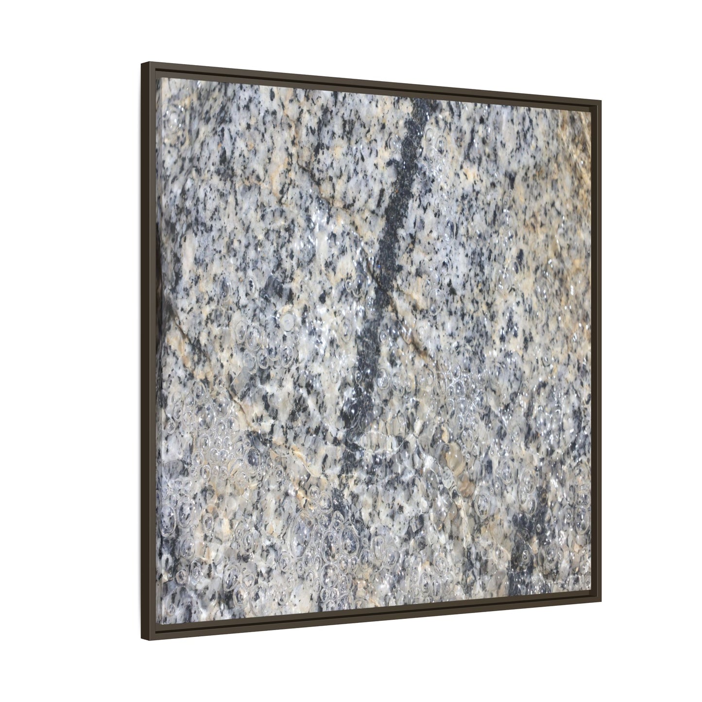 Granite Bubbles - Unique Stretched Canvas Wall Art