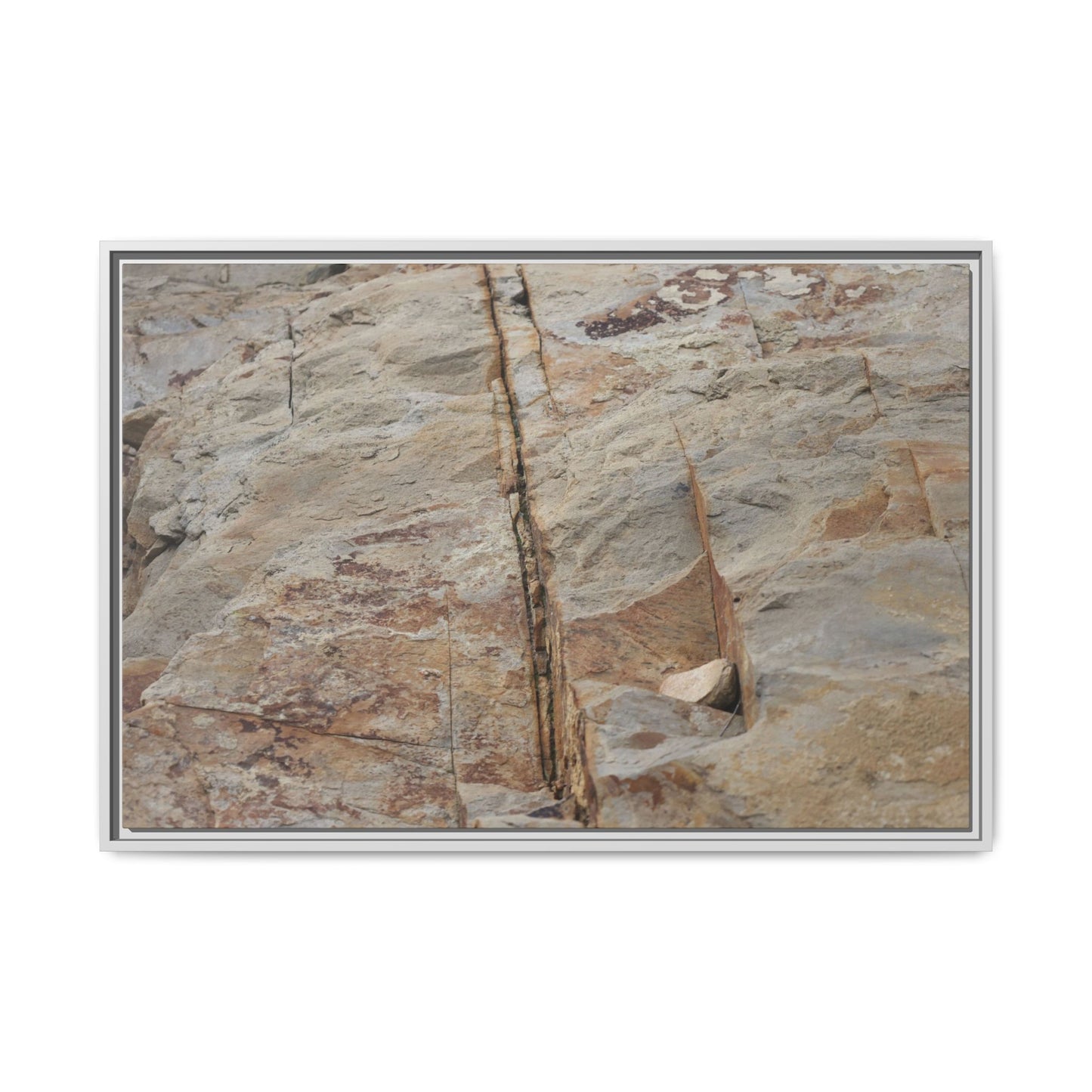 Sedimentary Symphony - Unique Stretched Canvas Wall Art