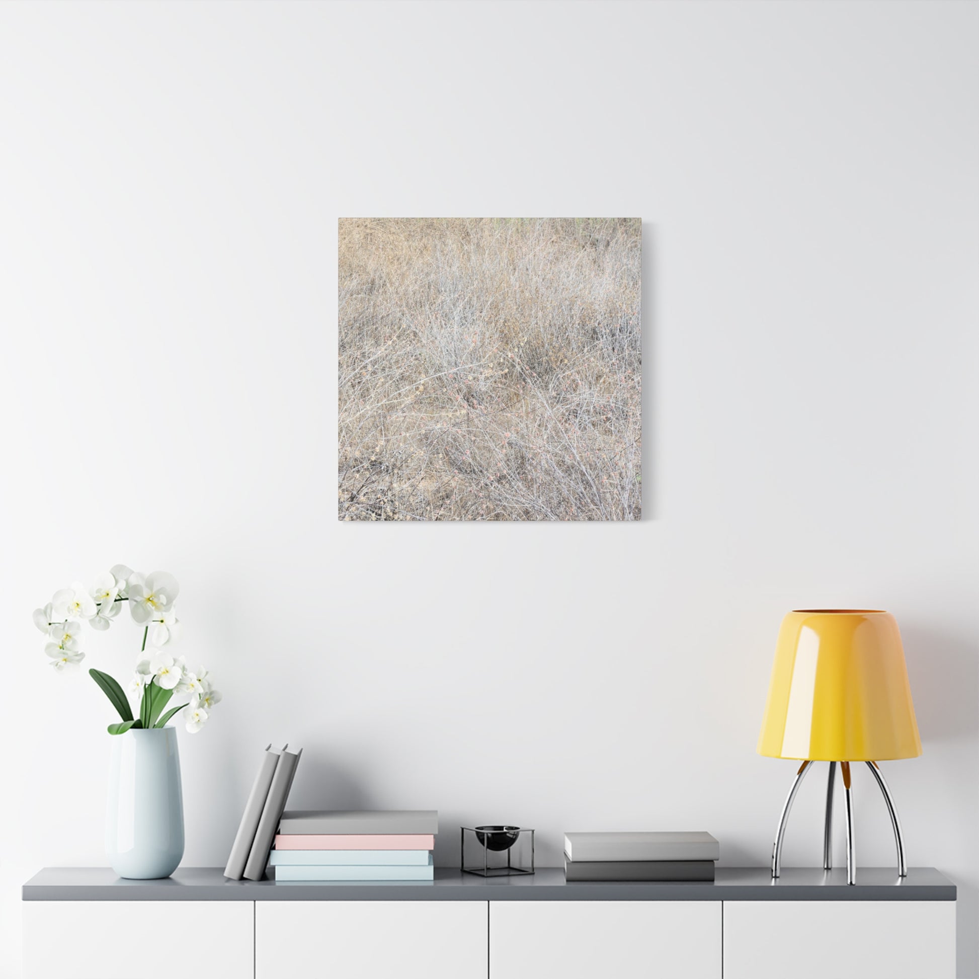 Tangled Whispers of Autumn's Fading Breath - Unique Frameless Canvas Wall Art - Art By Earth