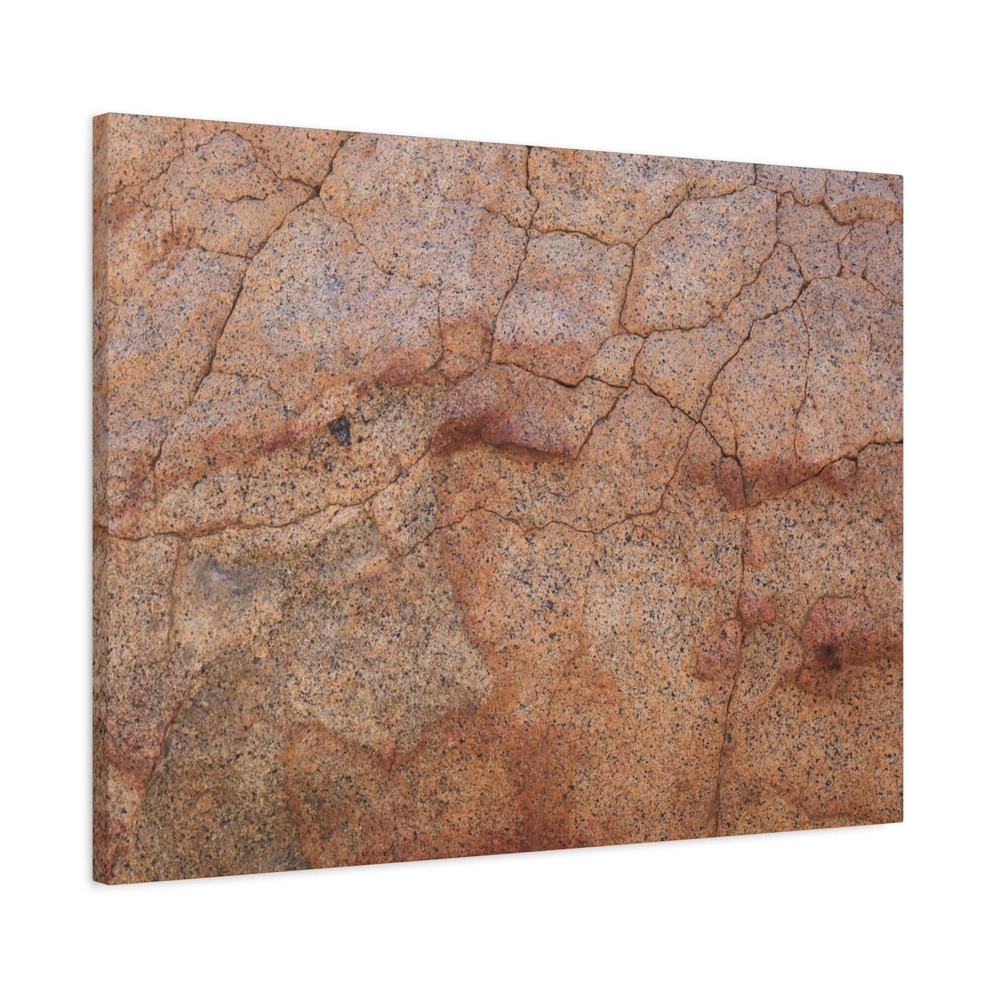 Cracked Earth's Whisper - Unique Frameless Canvas Wall Art