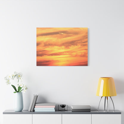 Golden Whispers - Unique Frameless Canvas Wall Art