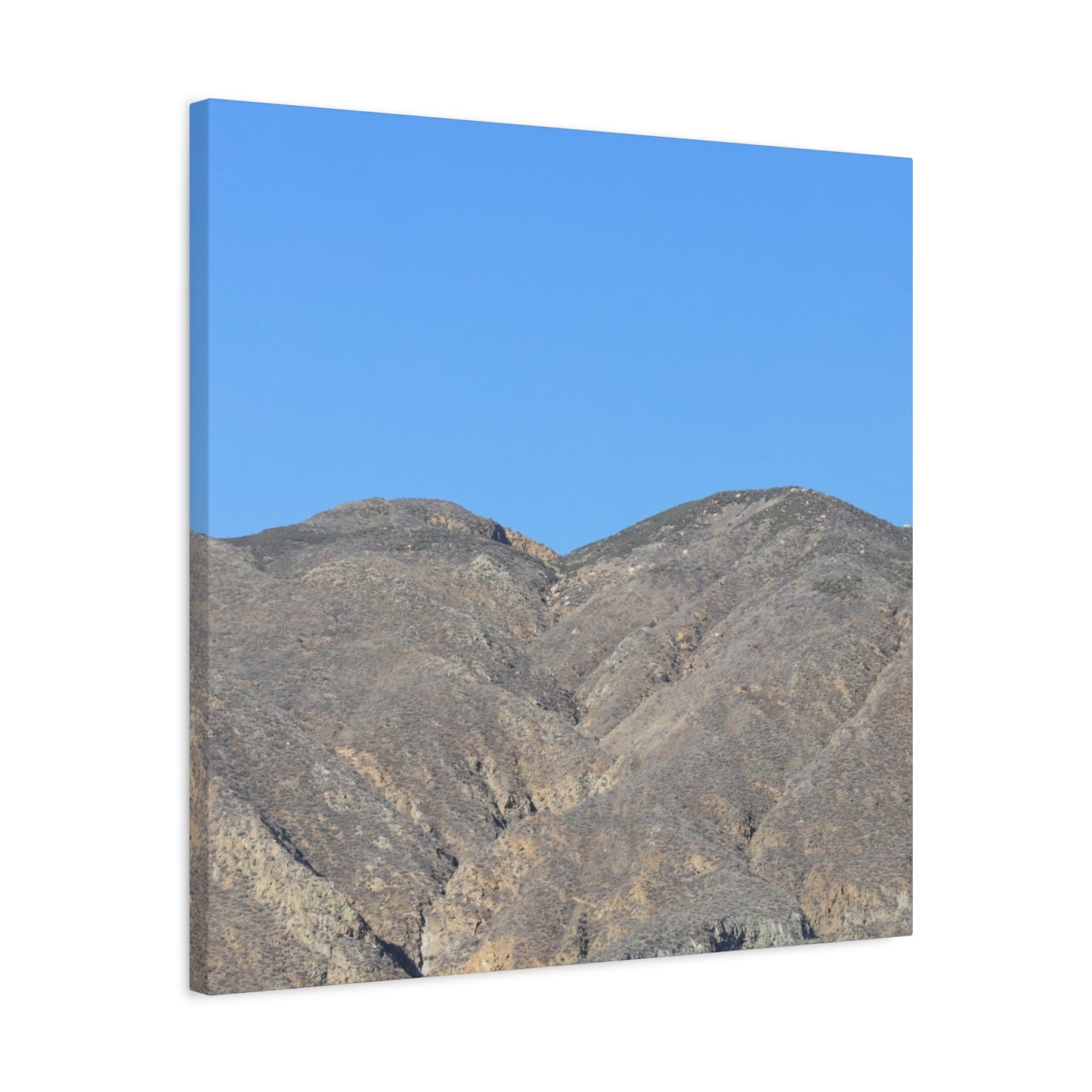 Dusty Peaks of Silence - Unique Frameless Canvas Wall Art - Art By Earth