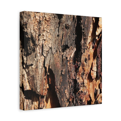 Wooden Terrain - Unique Frameless Canvas Wall Art
