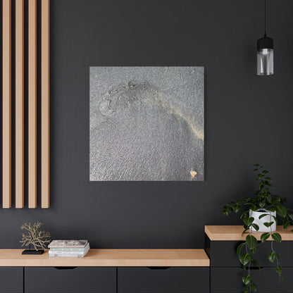 Ephemeral Whispers of Granite - Unique Frameless Canvas Wall Art