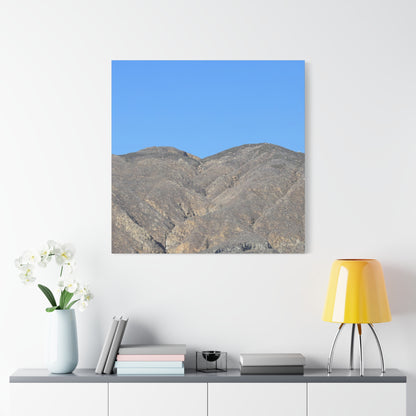 Dusty Peaks of Silence - Unique Frameless Canvas Wall Art - Art By Earth