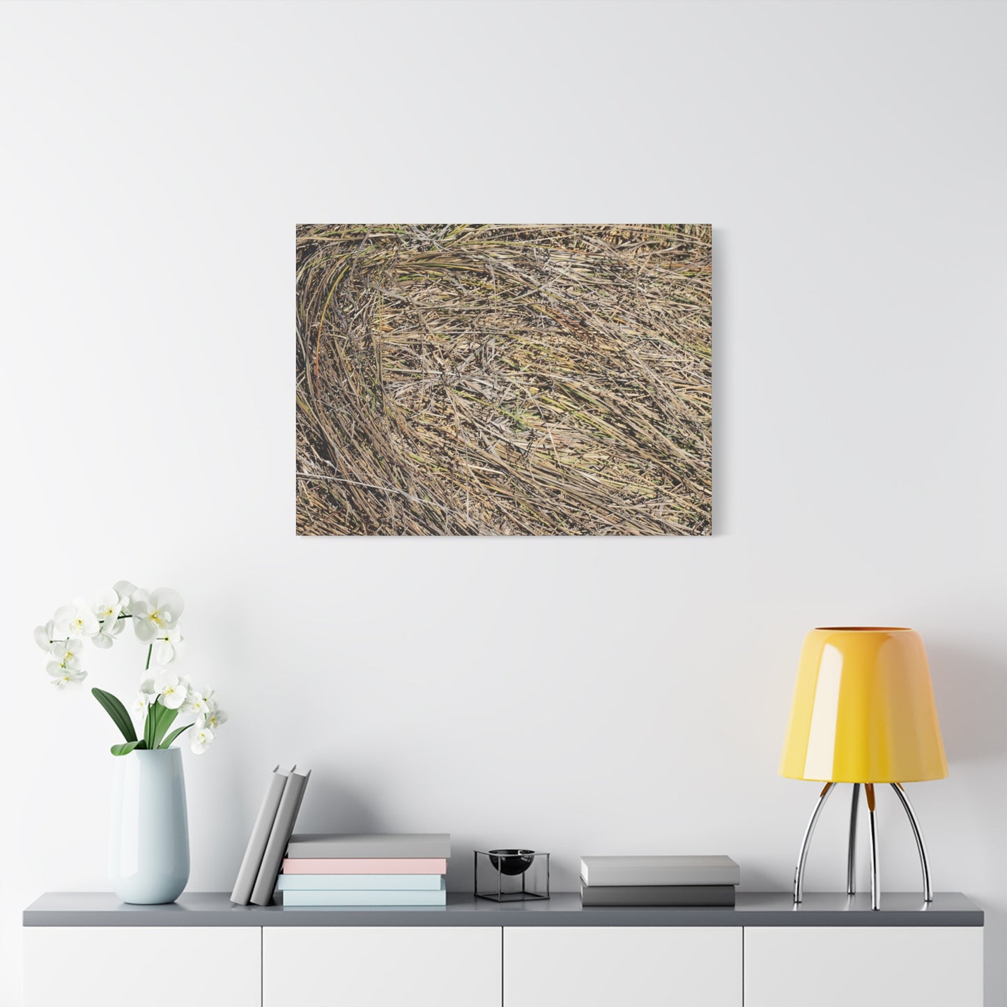 Tangled Hay - Unique Stretched Canvas Wall Art - Art By Earth
