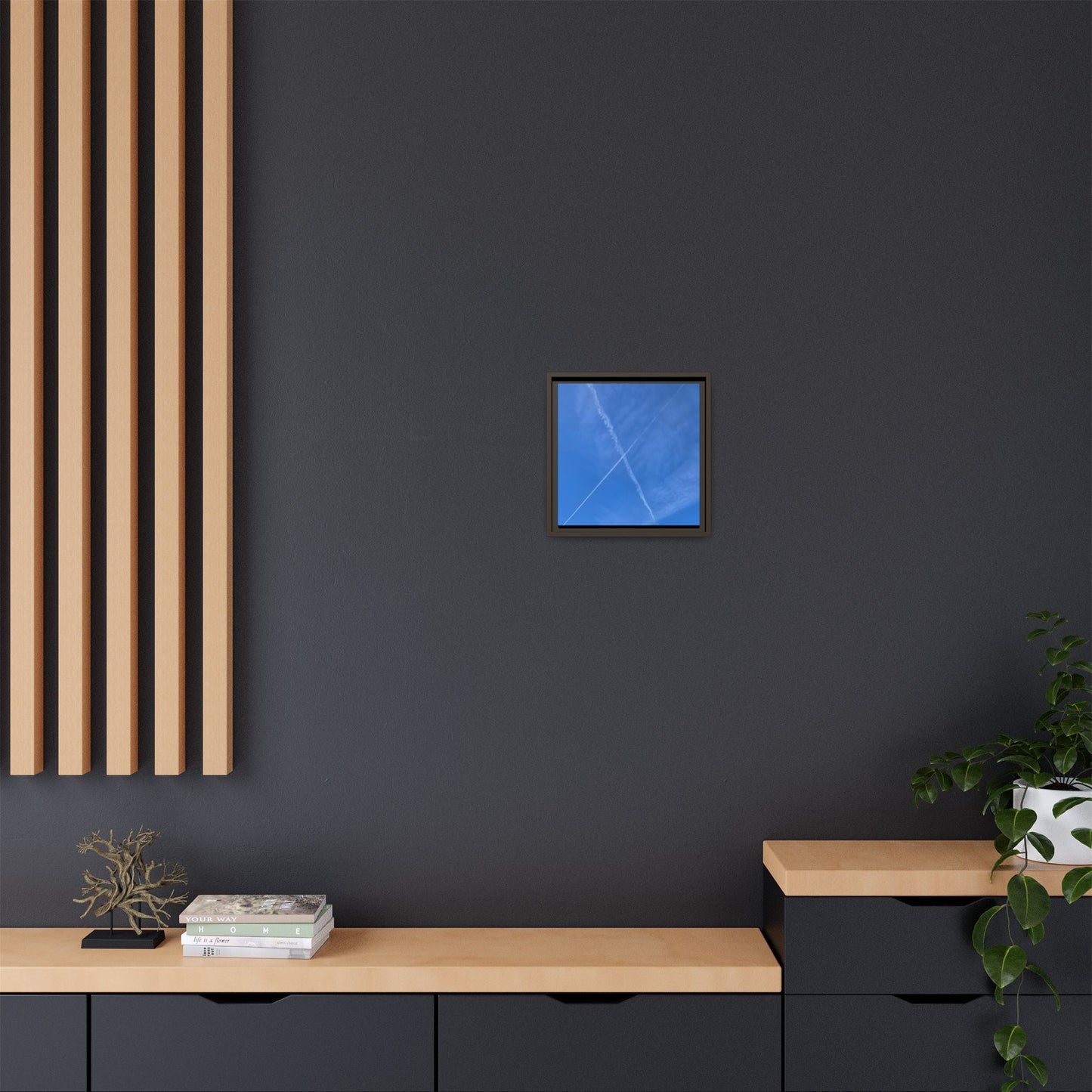 Sky Crossroads - Unique Stretched Canvas Wall Art