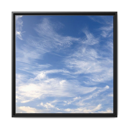Ethereal Blue Tapestry - Unique Stretched Canvas Wall Art