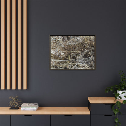 Tangled Whispers of Autumn - Unique Stretched Canvas Wall Art