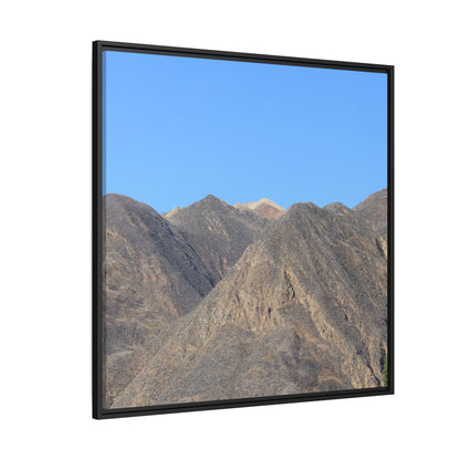 Echoes of Barren Peaks - Unique Stretched Canvas Wall Art - Art By Earth