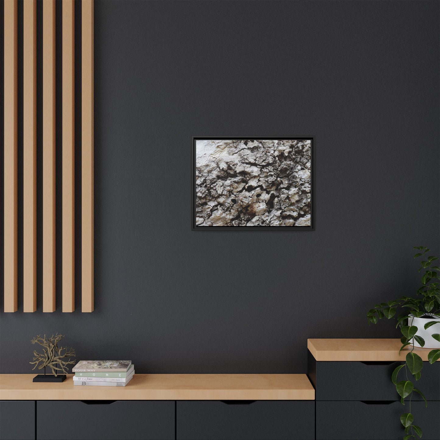 Cracked Terrain - Unique Stretched Canvas Wall Art