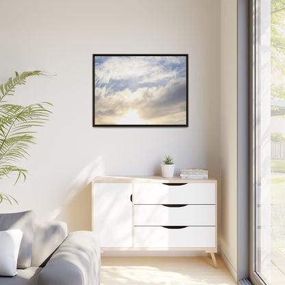 Sky's Ethereal Whisper - Unique Stretched Canvas Wall Art