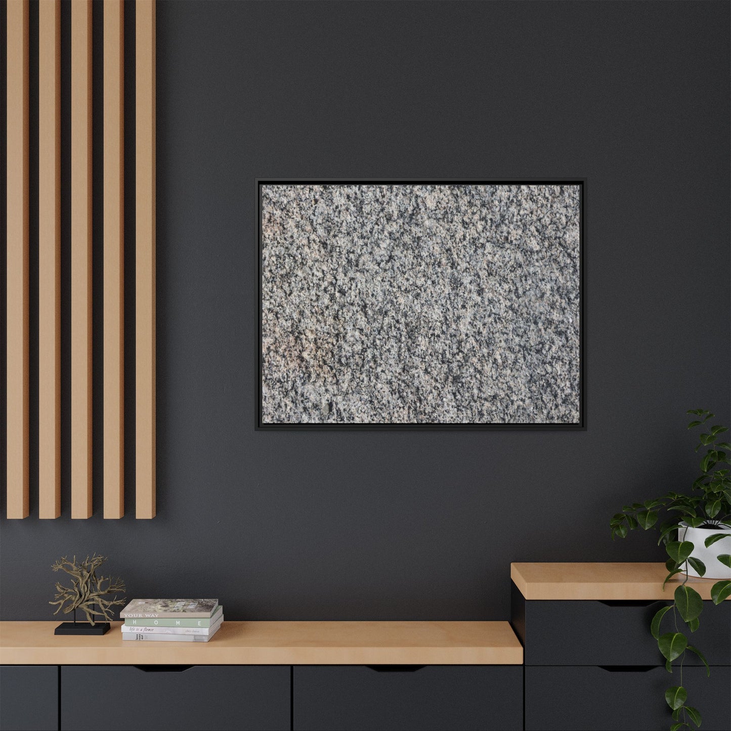 Crystalline Fusion - Unique Stretched Canvas Wall Art