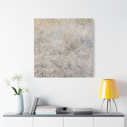 Tangled Whispers of Autumn's Fading Breath - Unique Frameless Canvas Wall Art - Art By Earth