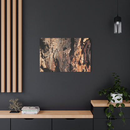 Wooden Terrain - Unique Frameless Canvas Wall Art