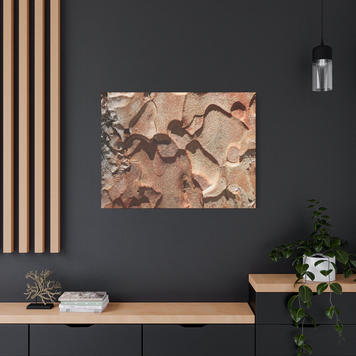 Terracotta Echoes - Unique Frameless Canvas Wall Art