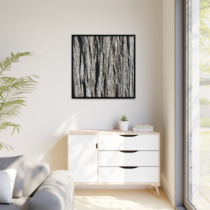 Bark Lines - Unique Stretched Canvas Wall Art