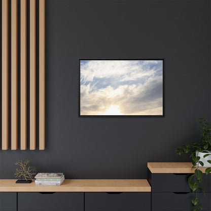 Sky's Ethereal Whisper - Unique Stretched Canvas Wall Art