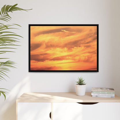 Burning Skies - Unique Stretched Canvas Wall Art