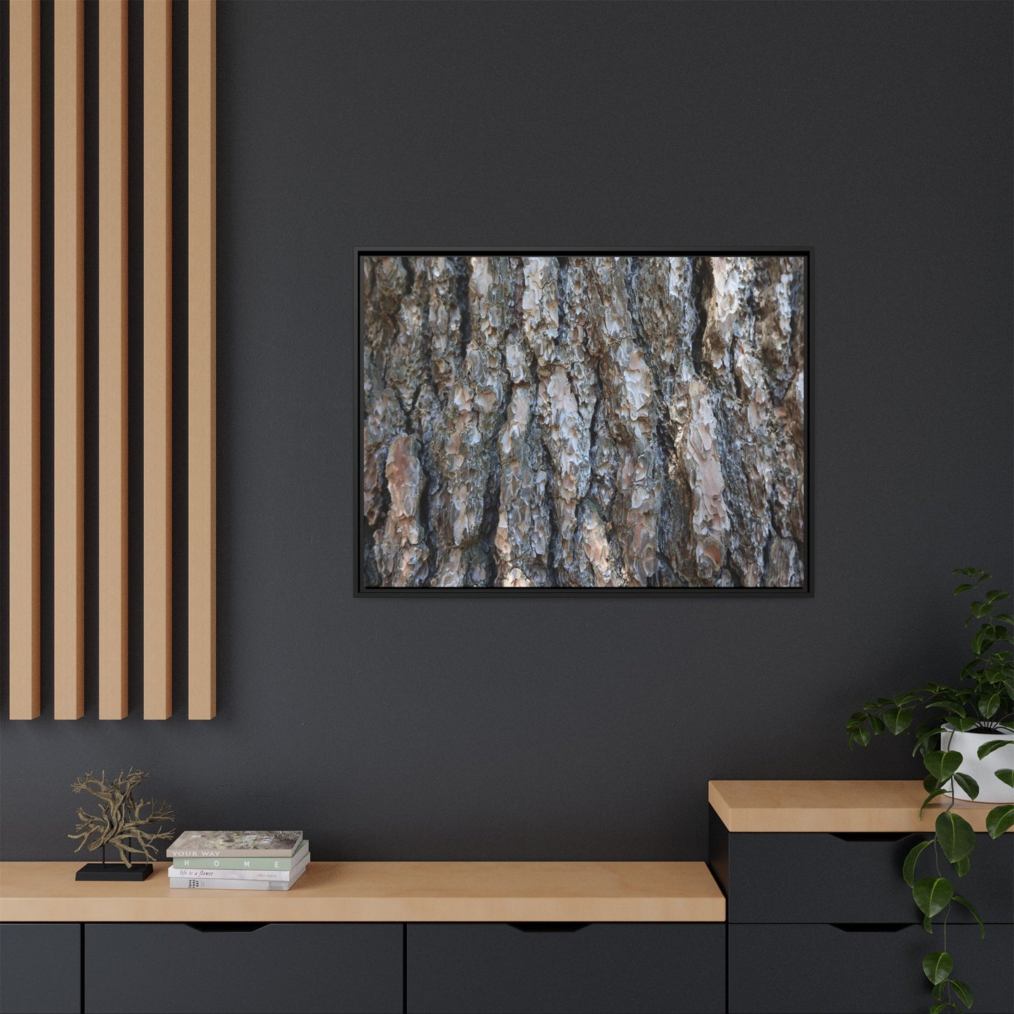 Bark Whispers - Unique Stretched Canvas Wall Art