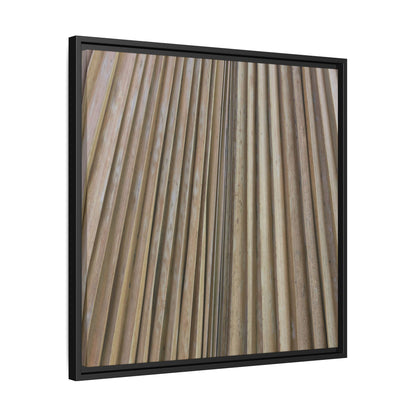 Wooden Whispers - Unique Stretched Canvas Wall Art