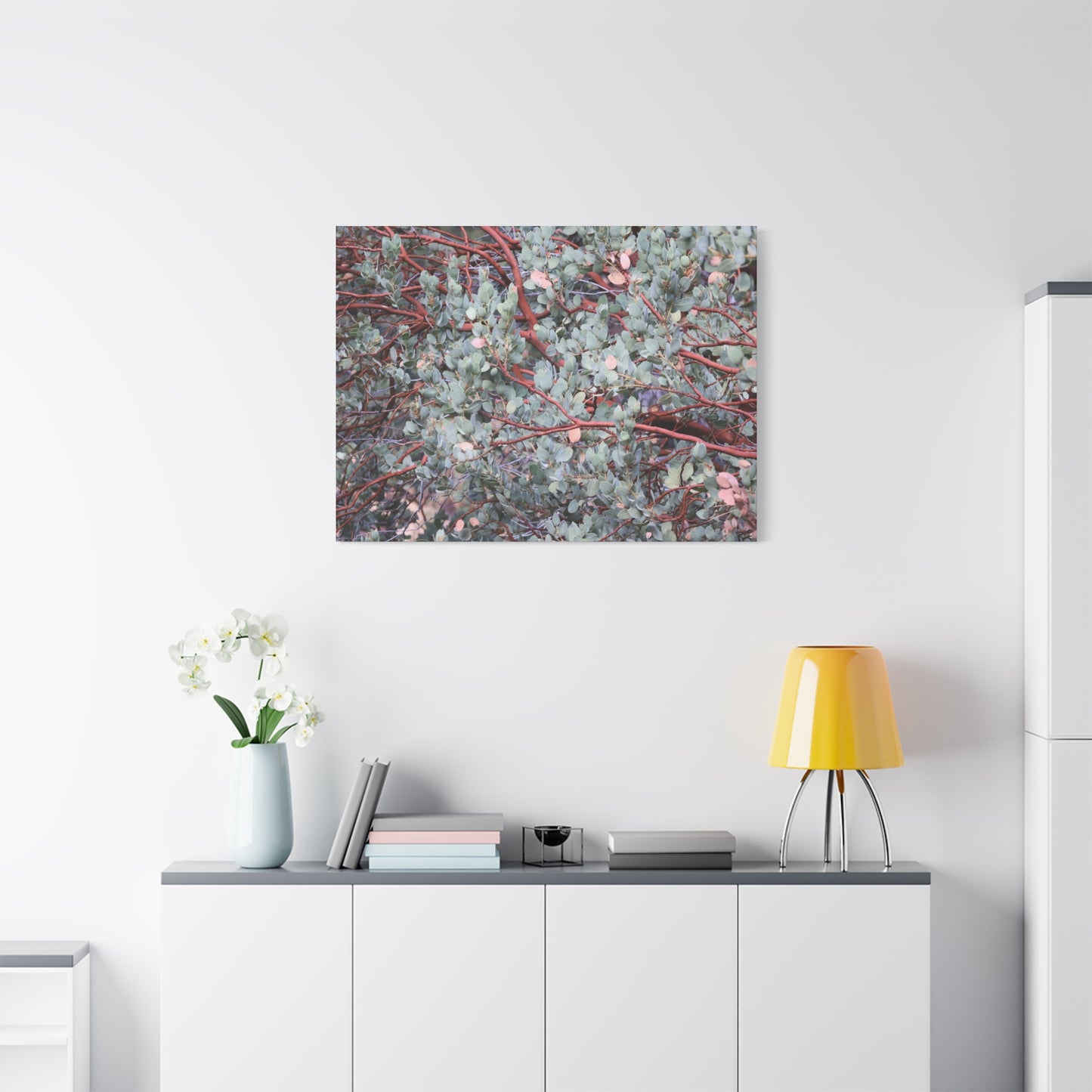 Whispers of Silver and Rust - Unique Frameless Canvas Wall Art