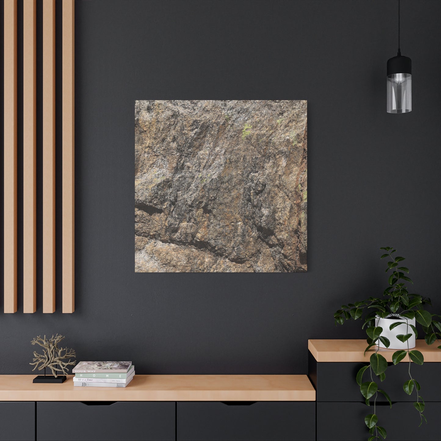 Weathered Stone Secrets - Unique Frameless Canvas Wall Art