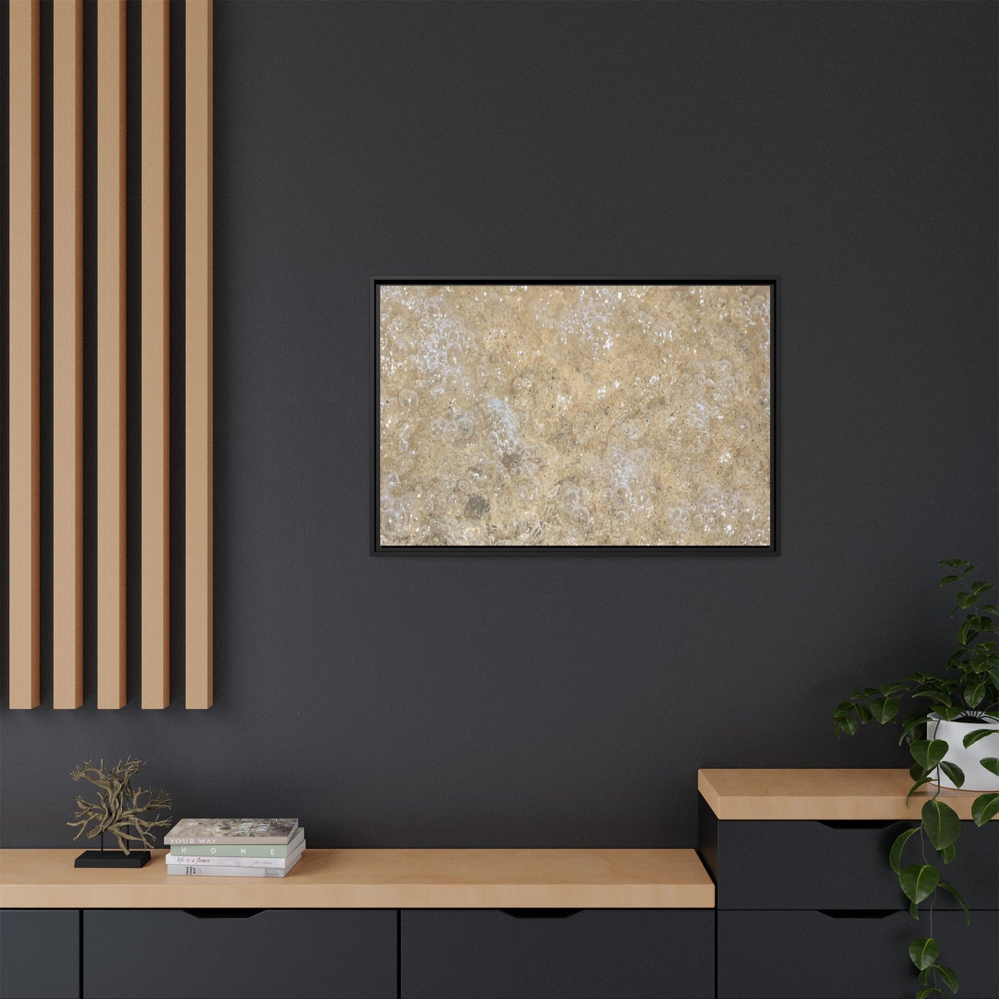 Bubbling Sand - Unique Stretched Canvas Wall Art
