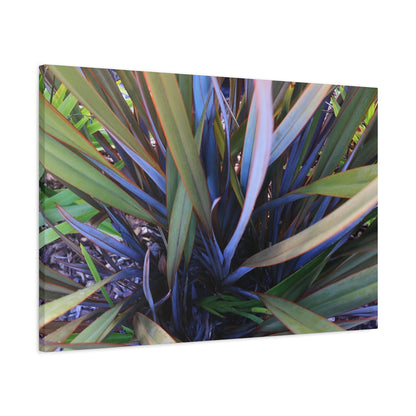 Twisted Blades of Verdant Symphony - Unique Frameless Canvas Wall Art