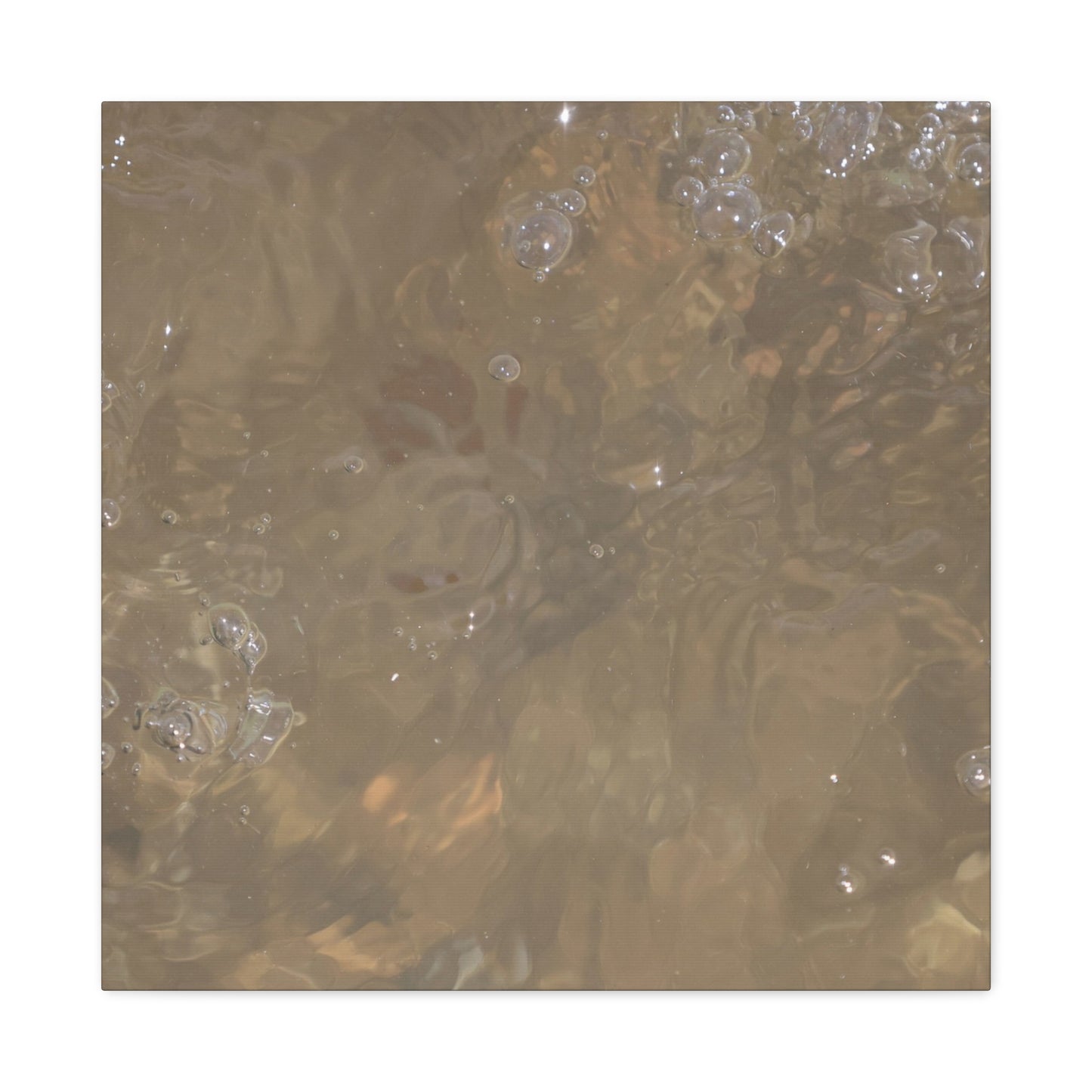 Echoes of Liquid Gold - Unique Frameless Canvas Wall Art