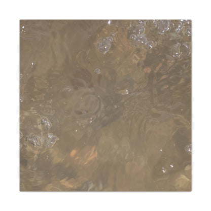 Echoes of Liquid Gold - Unique Frameless Canvas Wall Art