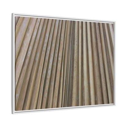 Wooden Whispers - Unique Stretched Canvas Wall Art