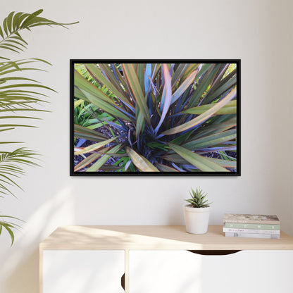 Radiant Leaves - Unique Stretched Canvas Wall Art