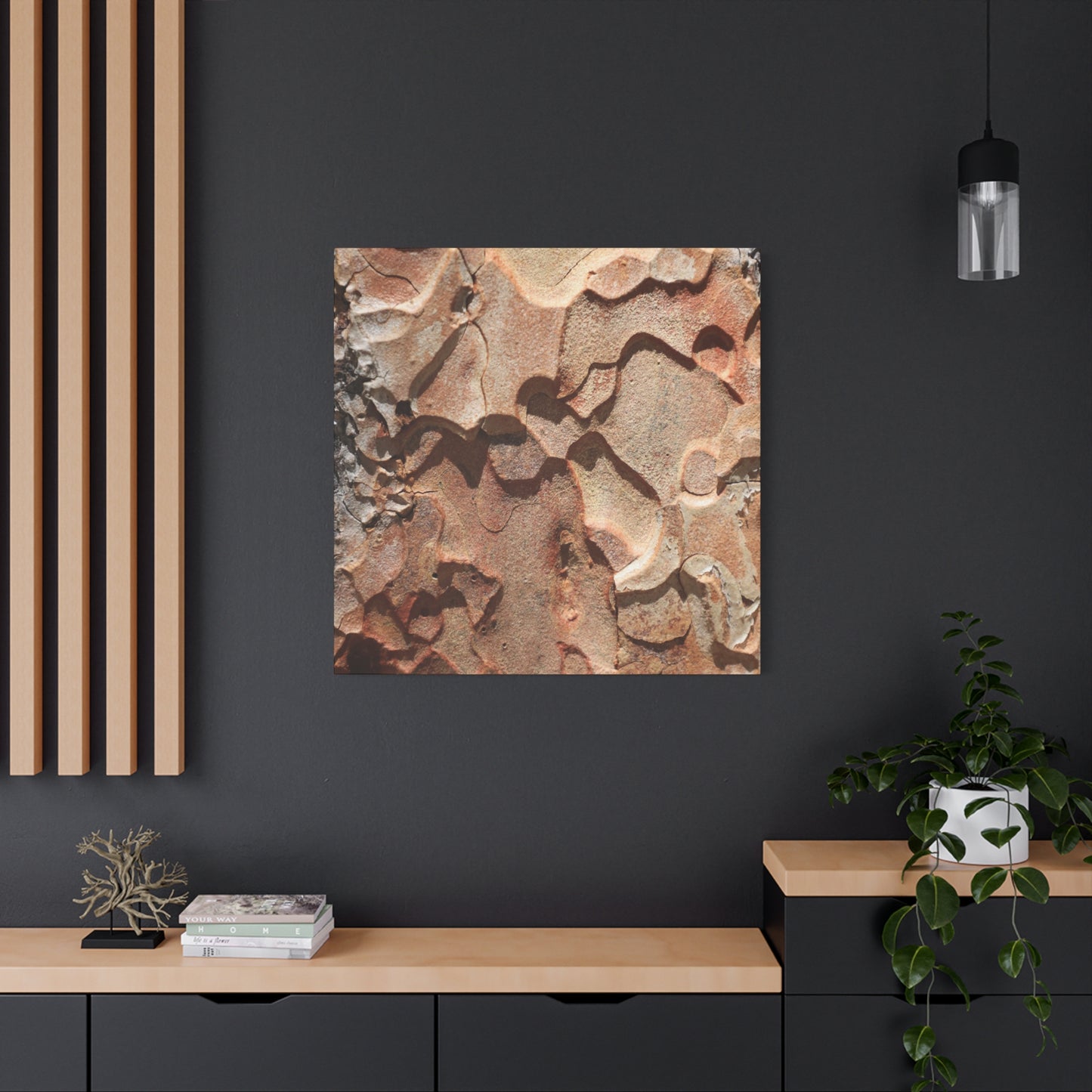 Terracotta Echoes - Unique Frameless Canvas Wall Art