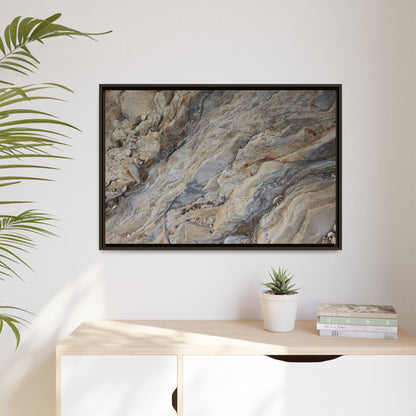 Layers of Earth's History - Unique Stretched Canvas Wall Art