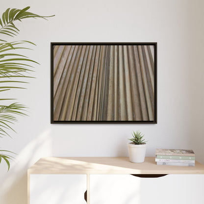 Wooden Whispers - Unique Stretched Canvas Wall Art