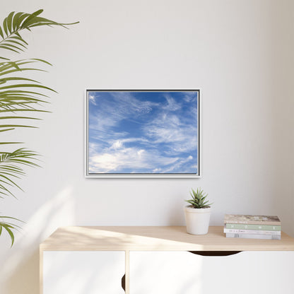 Ethereal Blue Tapestry - Unique Stretched Canvas Wall Art