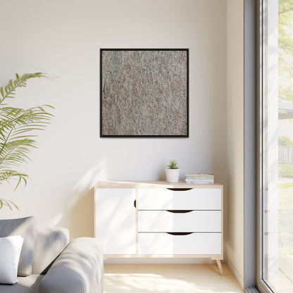 Granular Whispers - Unique Stretched Canvas Wall Art