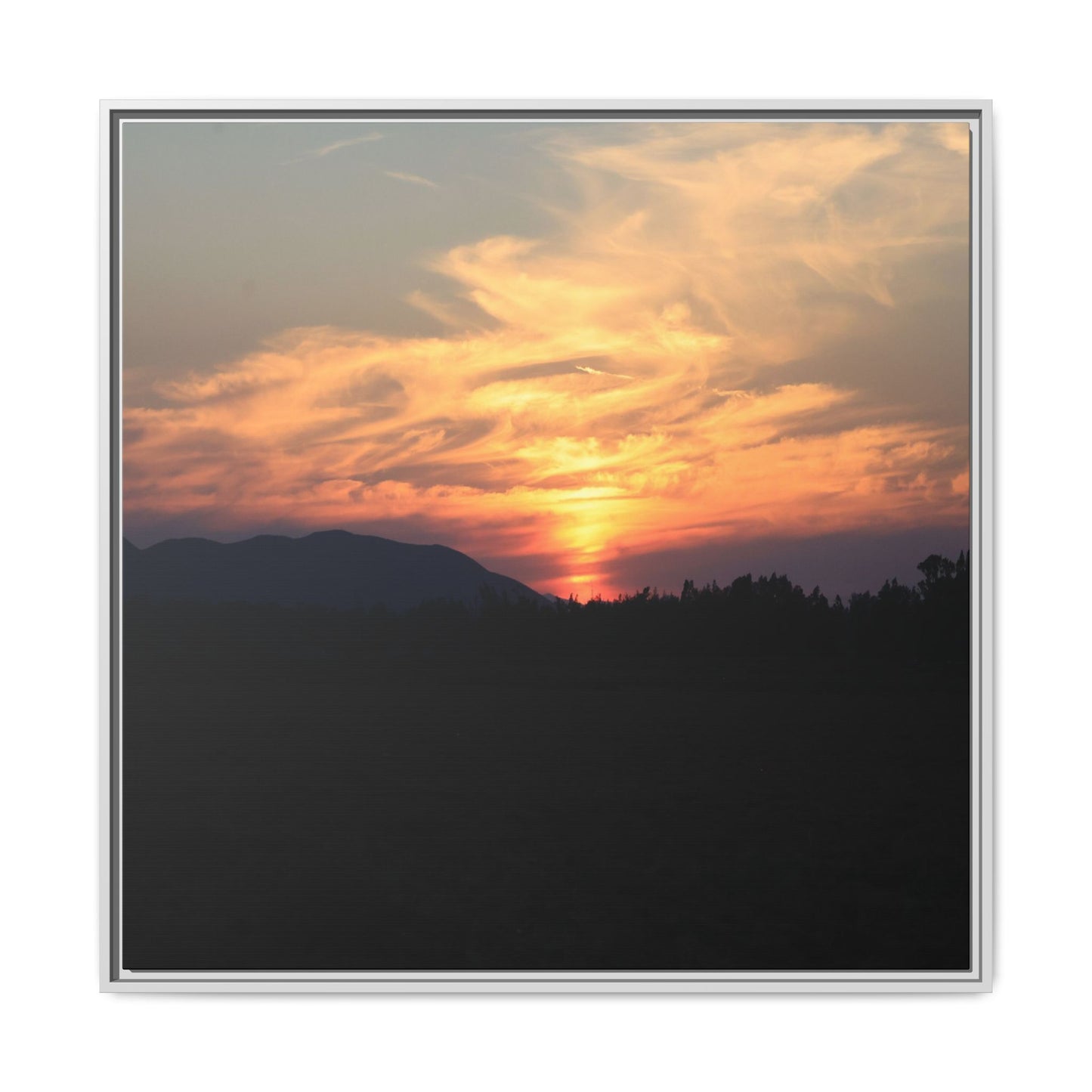 Gilded Horizon - Unique Stretched Canvas Wall Art