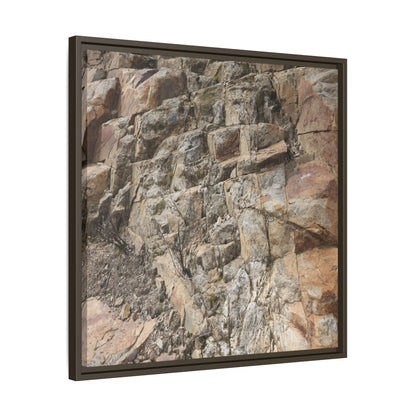 Stone's Silent Story - Unique Stretched Canvas Wall Art