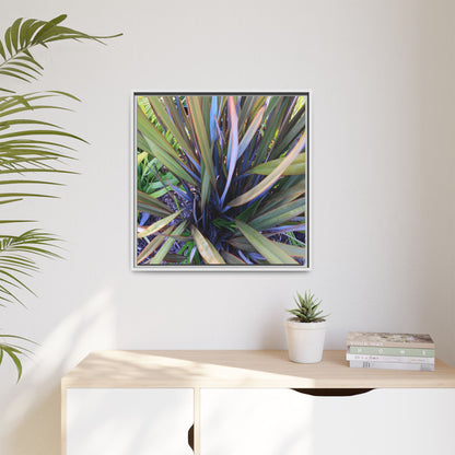 Radiant Leaves - Unique Stretched Canvas Wall Art