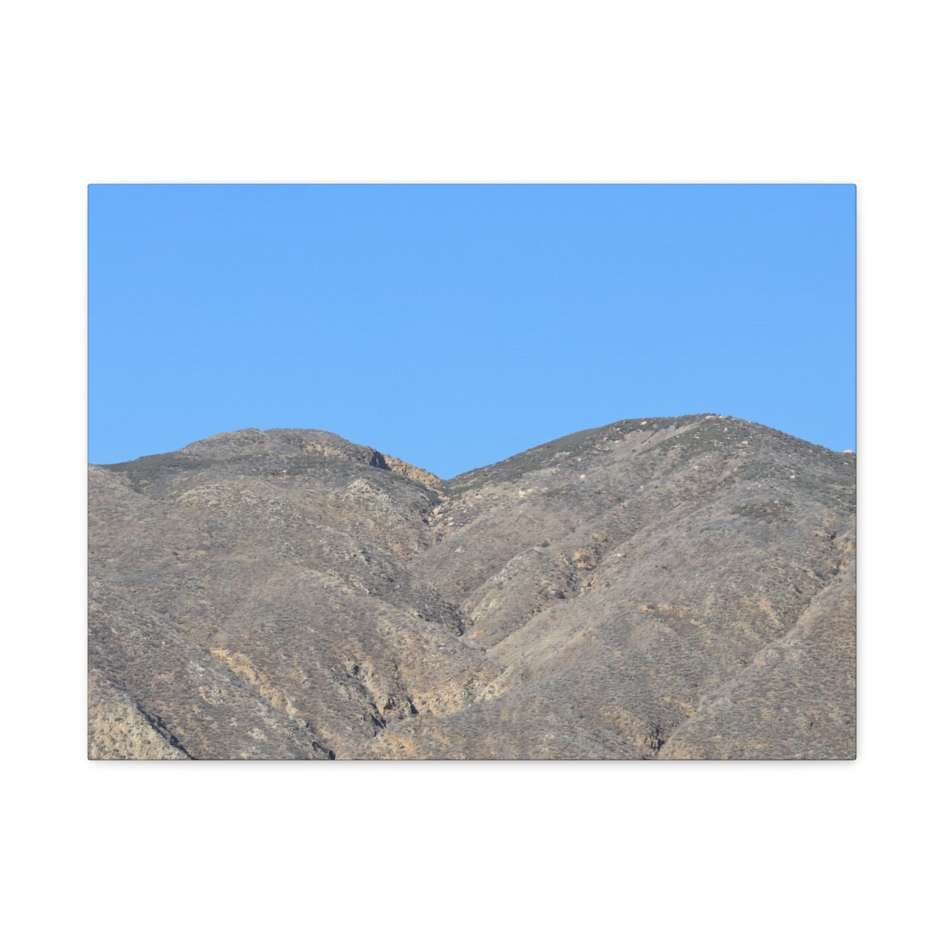 Dusty Peaks of Silence - Unique Frameless Canvas Wall Art - Art By Earth