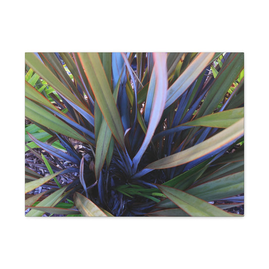 Twisted Blades of Verdant Symphony - Unique Frameless Canvas Wall Art