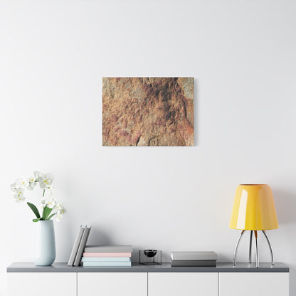 Lithic Veins of Ember - Unique Frameless Canvas Wall Art