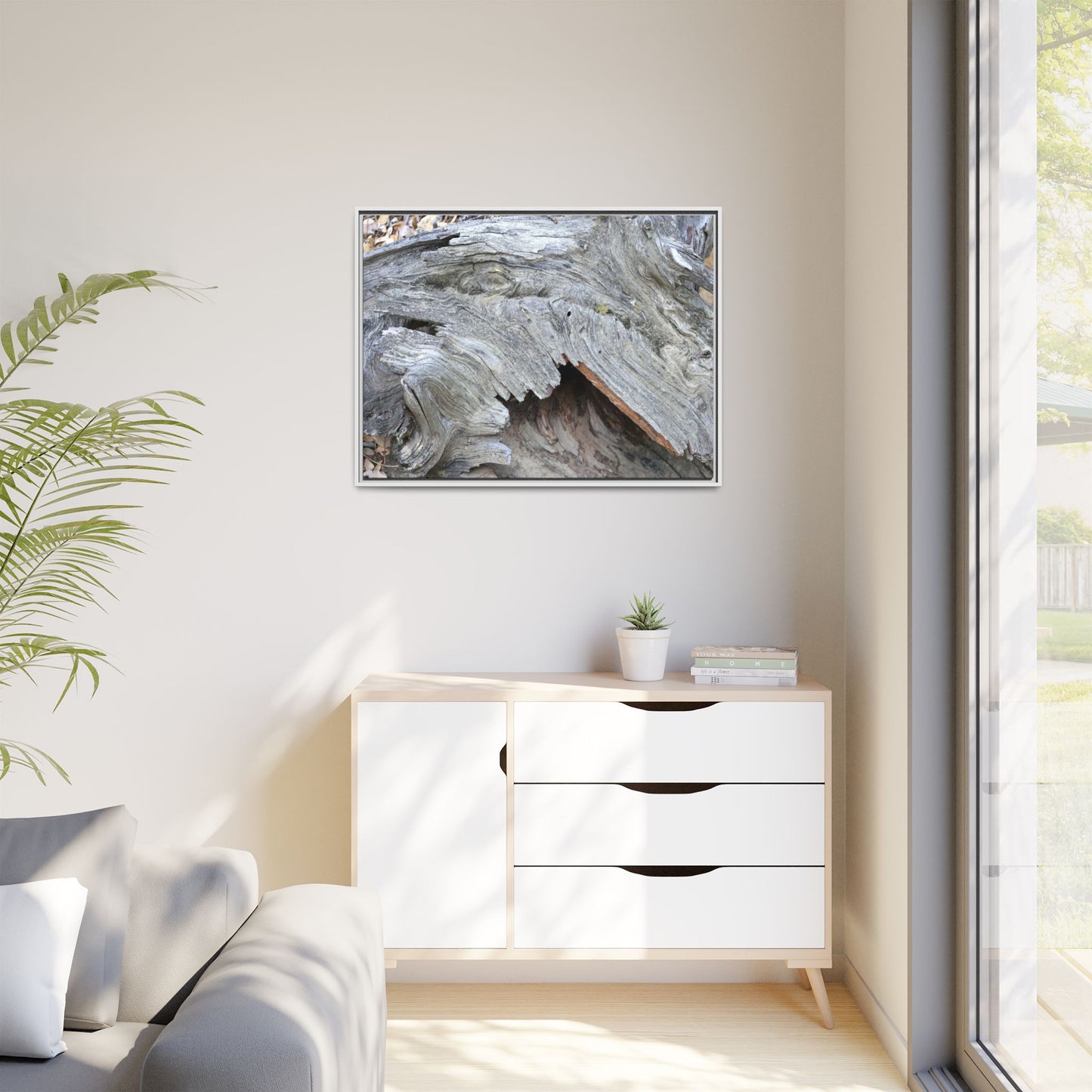 Driftwood Dreams - Unique Stretched Canvas Wall Art