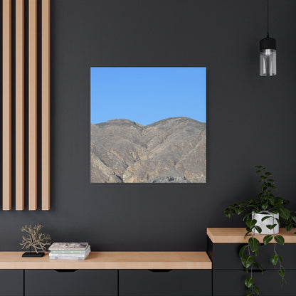 Dusty Peaks of Silence - Unique Frameless Canvas Wall Art - Art By Earth