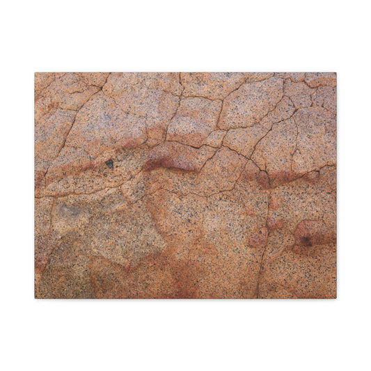 Cracked Earth's Whisper - Unique Frameless Canvas Wall Art