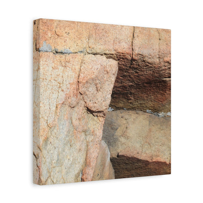 Layered Echoes - Unique Frameless Canvas Wall Art