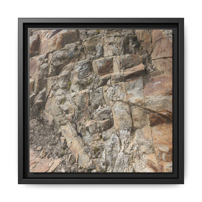 Stone's Silent Story - Unique Stretched Canvas Wall Art