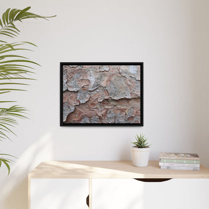 Flaking Serenity - Unique Stretched Canvas Wall Art